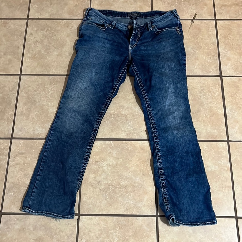 Silver Aiko bootcut jeans